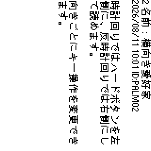 本文画面では、画面を回転させて読むことが可能。スクリーンショットは反時計回りで表示。